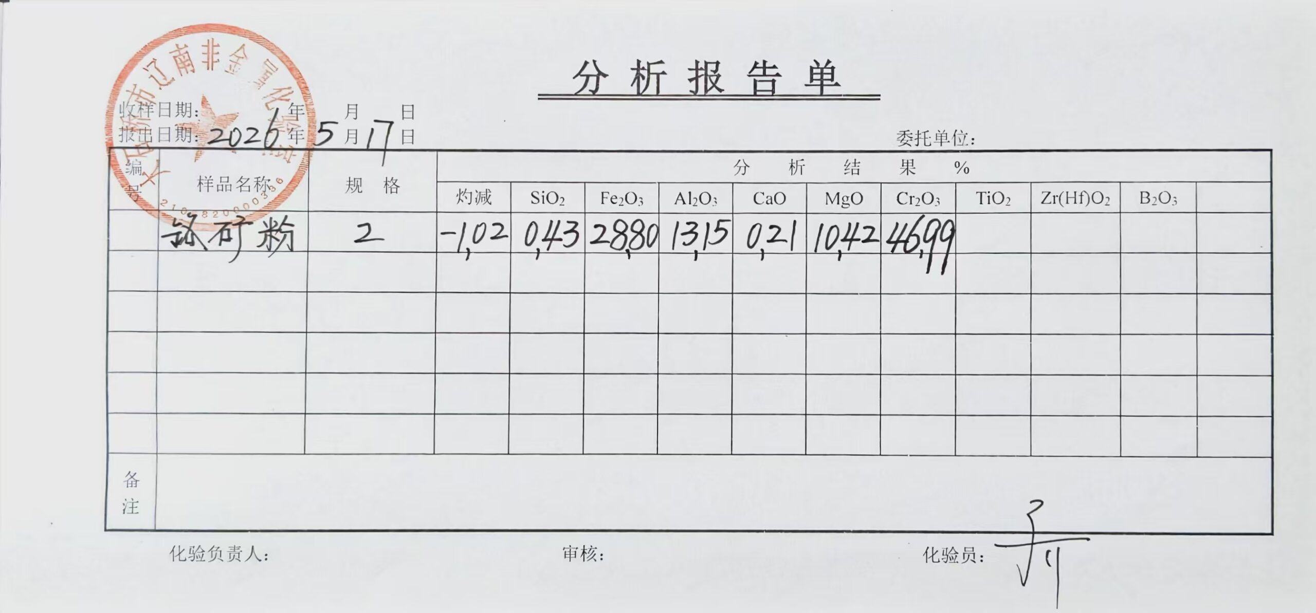 Buy 41% 44% 46% Chromite flour for glass production Uncategorized -2-HAIXU - Chromite Sand,Chromite flour